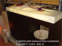 Cubierta Onix Marquetería Iluminada BAR.10