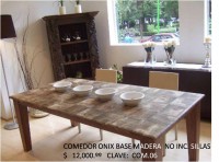 Comedor Ónix Madera ( no incluye sillas) COM.06